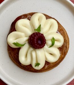 Danish malina, biela čokoláda